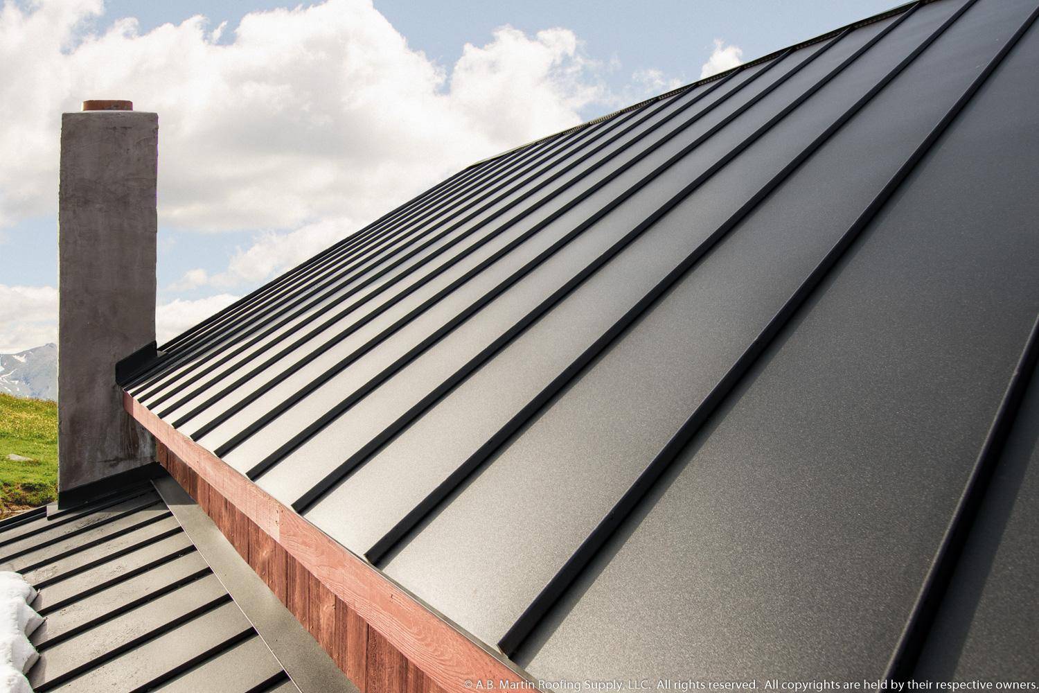 Photo of the side of metal roof for the roofing news page.